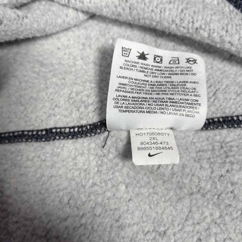Nike Sportswear Club Fleece Hoodie Sweatshirt Mens 2XL Pullover Blue Embroidered